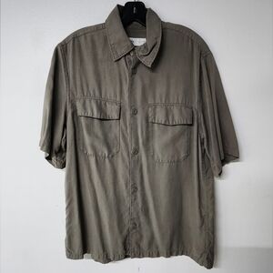 Zara Olive Textured Shirt